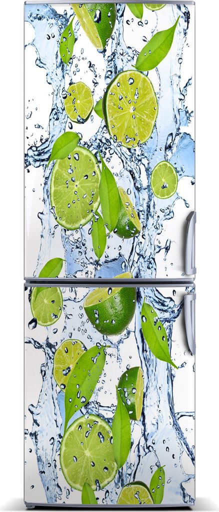 Tulup Kühlschrankdekoration - Magnetmatte - 60 cm x 180 cm - Magnet auf dem Kühlschrank - Kalk Und Wasser