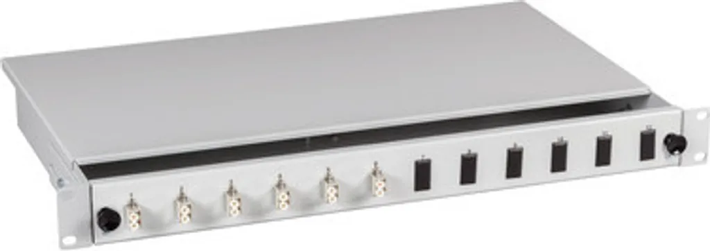 Boîte d'épissure LC 50/125µ OM2 extensible 48 pigtails et 24 dômes