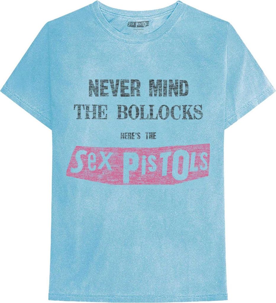 Pistols - "Never Mind The Bollocks" T-Shirt für Herren/Damen Uni RO3330 (XL) (Blau)