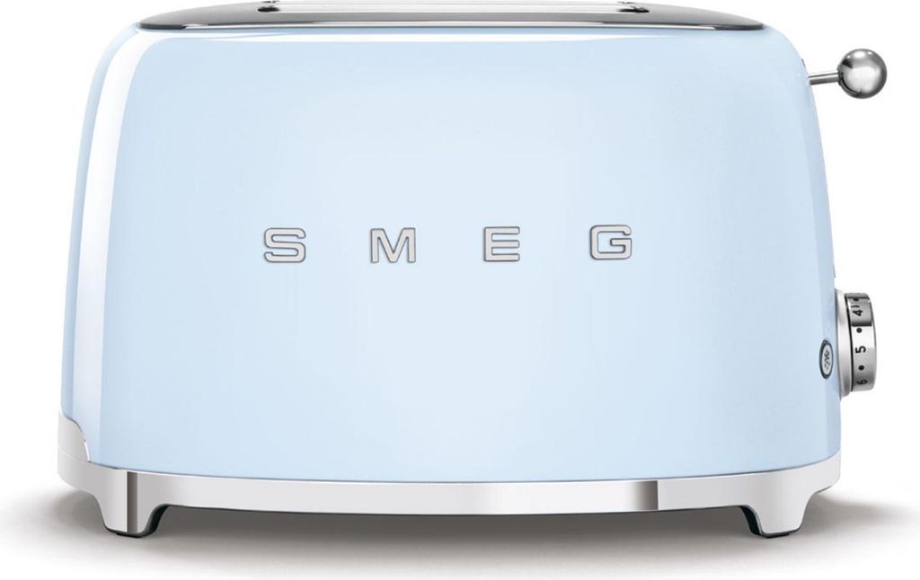 Smeg TSF01PBEU, 2 krajíců, Modrá, Nerezová ocel, Knoflíky, Obrázek produktu 