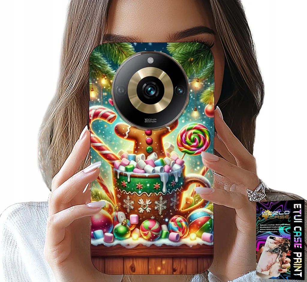 Custodia Professionale Realme 11 Pro Motivo Natalizio e Protezione