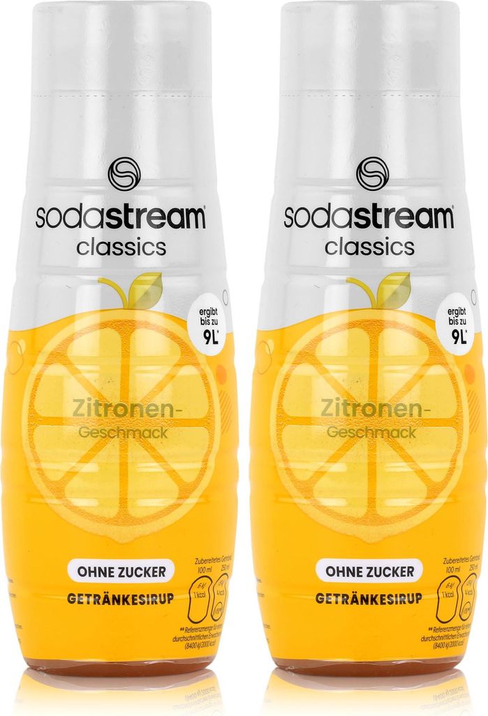 SodaStream Sirup ohne Zucker Zitrone Geschmack 440ml (2er Produktbild 
