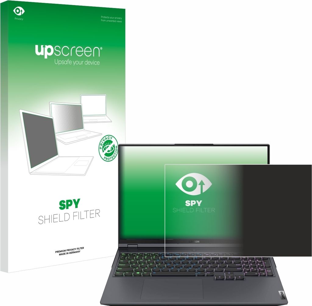 upscreen Blickschutzfilter für Lenovo Legion 5 Pro Anti-Spy Privacy Filter Sichtschutz Blaulicht-Schutz