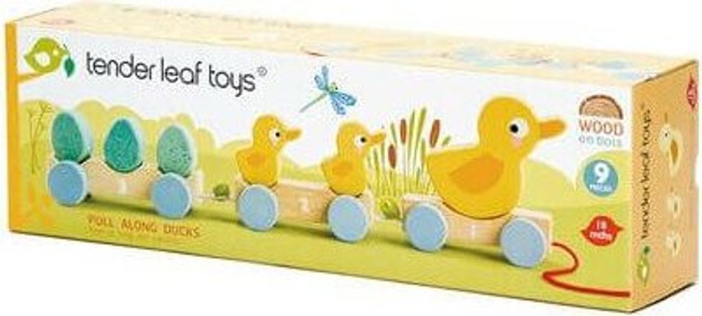 Tender Leaf Holz Ziehfigur Enten - nachhaltiges Spielzeug Produktbild 
