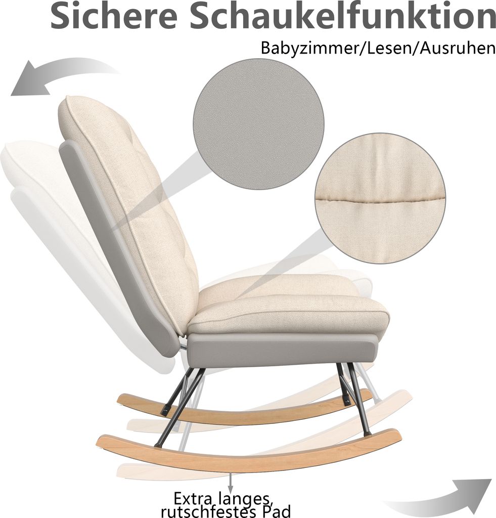 Fortuna Lai Schaukelstuhl Relaxsessel Produktbild 4