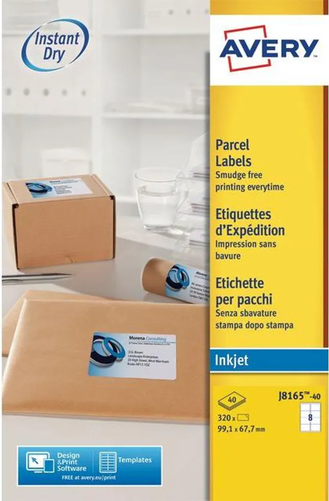 Etichette Spedizioni Avery J8165 per Inkjet - 99,1x67,7mm Prezzo