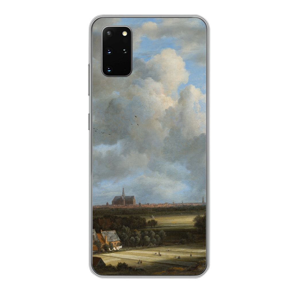 MuchoWow Handyhülle Schutzhülle Hülle für Samsung Galaxy S20 Plus Ansicht von Haarlem mit Tribüne - Gemälde von Jacob van Ruisdael Silikon ...