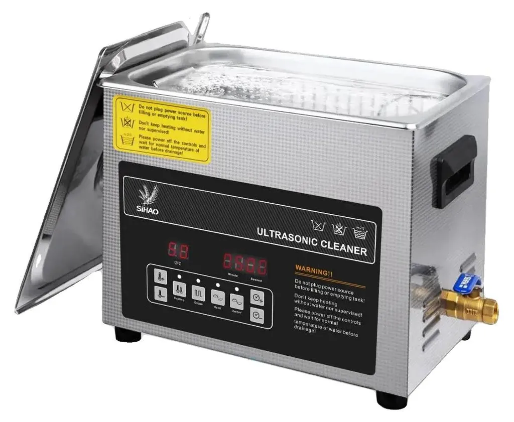 Bac à ultrasons professionnel 10L noir pour entretien électronique