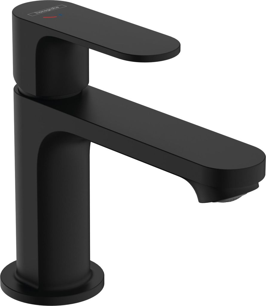 hansgrohe Rebris S Einhebel-Waschtischarmatur, 80 CoolStart, mit Ablaufgarnitur, Ausladung 121 mm, 72584670