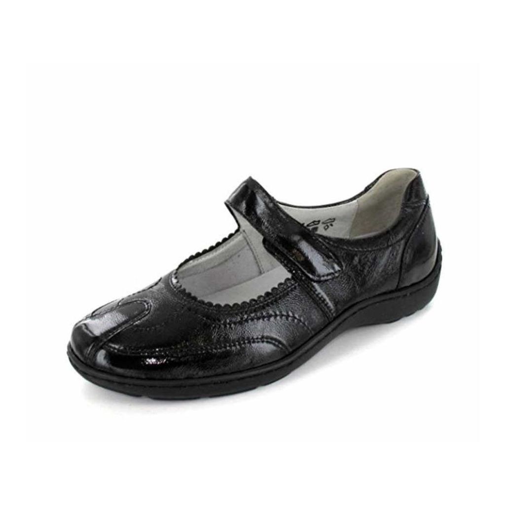 Waldläufer Henni Ballerina Klettver., , schwarz, Pro-Aktiv Fussbett, Weite H 496302-143-001 38