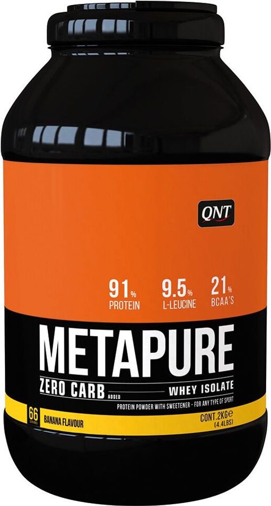 QNT Metapure Zero Carb Whey Isolate (2000g) Banana - Produktbild 