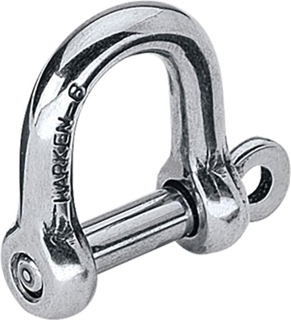 Harken Hochfester D-schäkel 8 Mm Silber Silber One Size