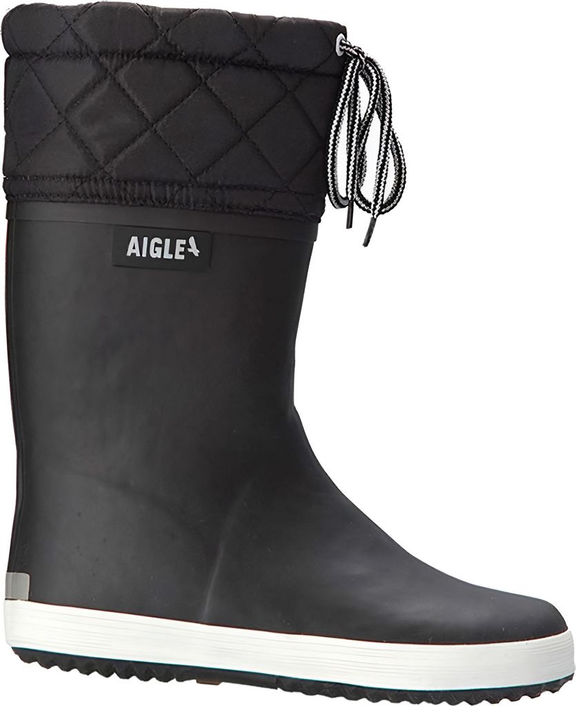 AIGLE Stiefel NB113 Aigle Giboulee 2 schwarz/weiß Größe