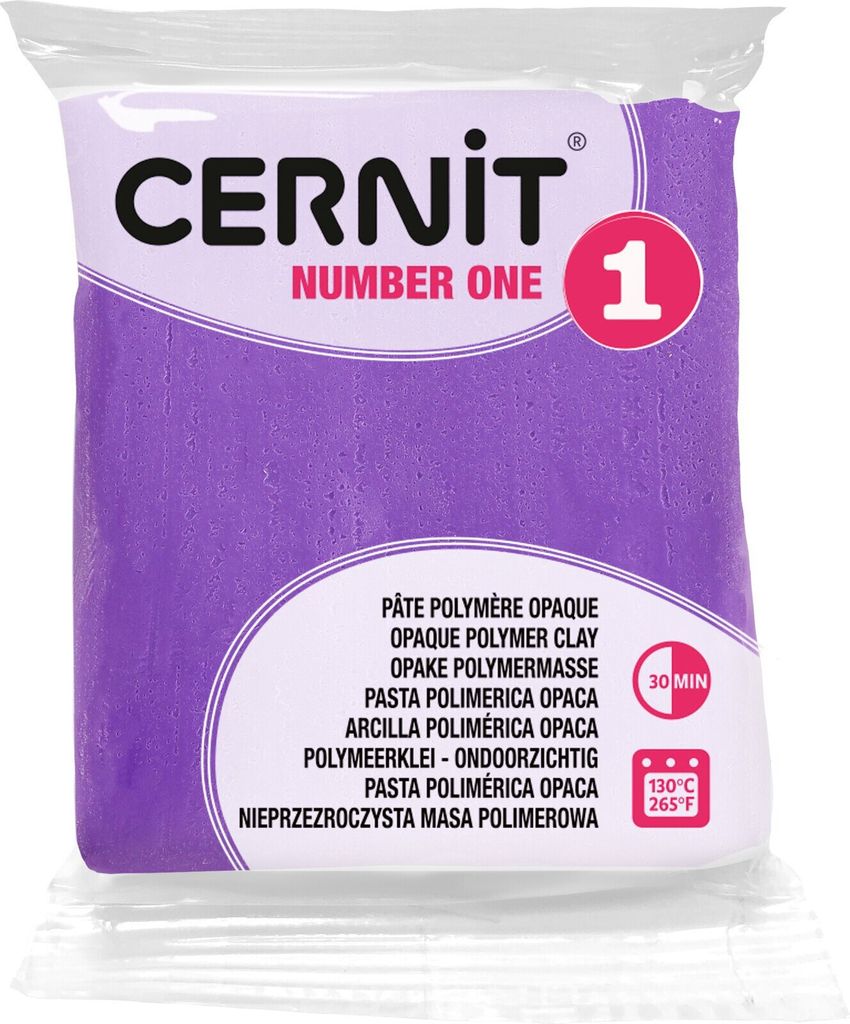 Cernit Polymer Clay N°1 Polymer-Ton Violet 56 g