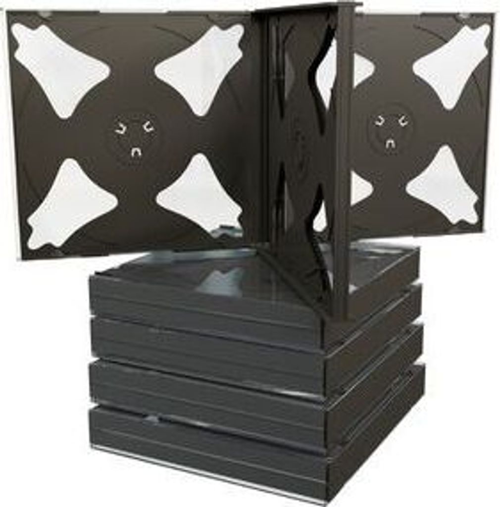 MediaRange CD-Leerhülle für 4 Dics 22mm schwarzes Tray 5pcs Immagine del prodotto 