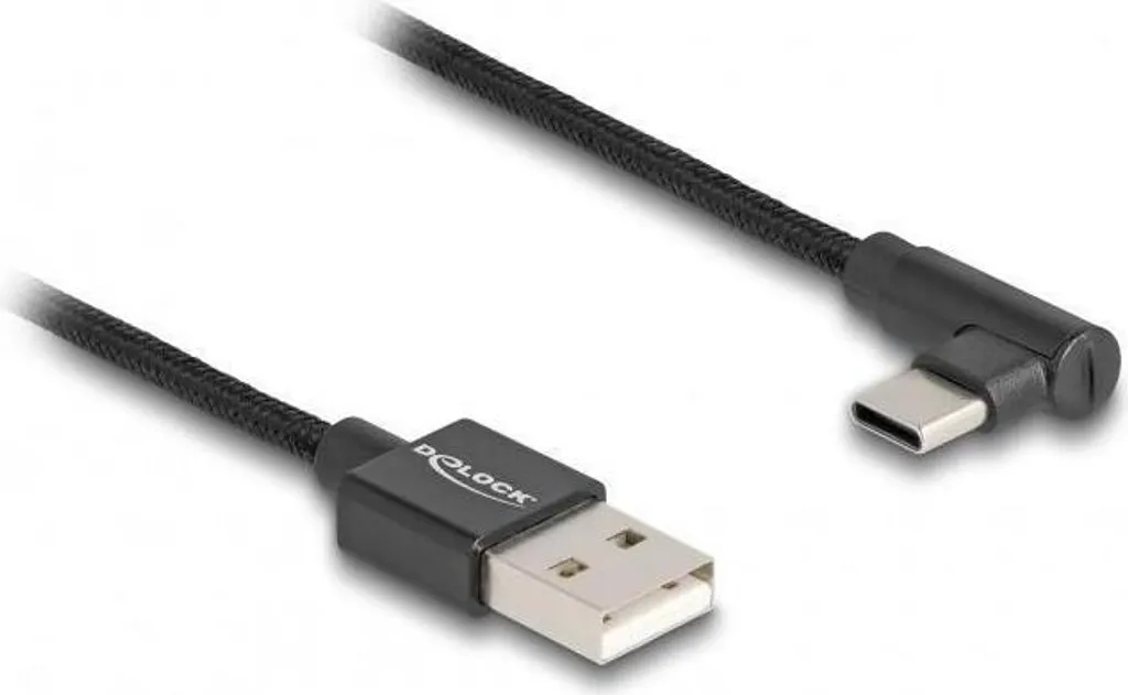 Cavo Delock USB 2.0 da Tipo A a USB-C 1m - Ricarica 3A e Dati 480Mbps