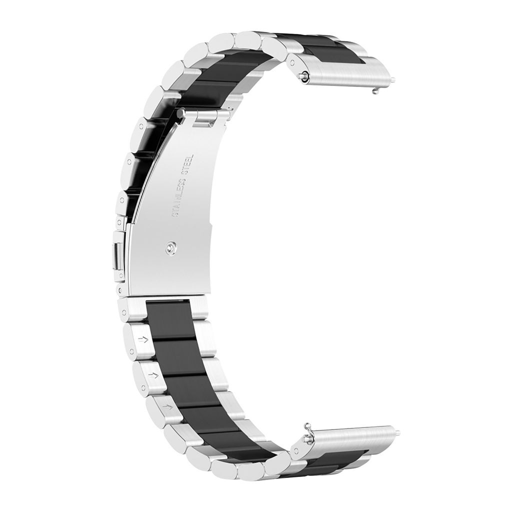 Huawei Watch GT Runner / Watch GT 3, 46mm, Armband aus Edelstahl Silber /Schwarz
