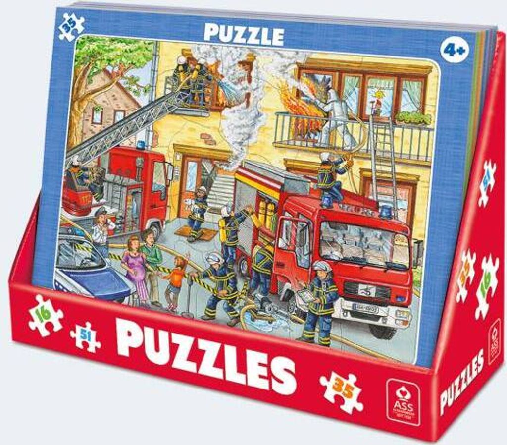 Rahmenpuzzle sort Motive im Display Produktbild 