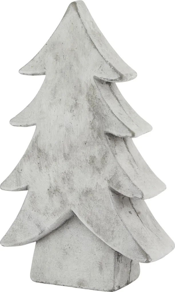 Décoration Sapin Athena Blanc Mat 32cm - Silhouette Moderne et Épurée