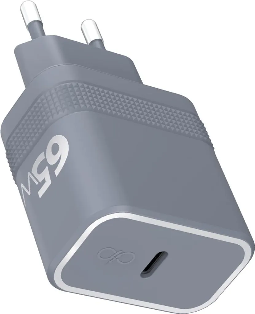 Alimentatore Force Power 65W UltraGaN USB-C Grigio: Efficienza e Sicurezza