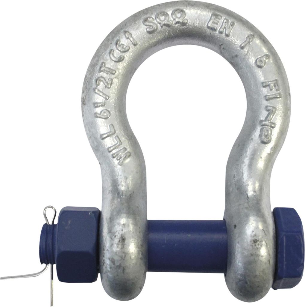 Eller Chain Shackle, Nut - Bolt WLL: 6,5 T - Silber