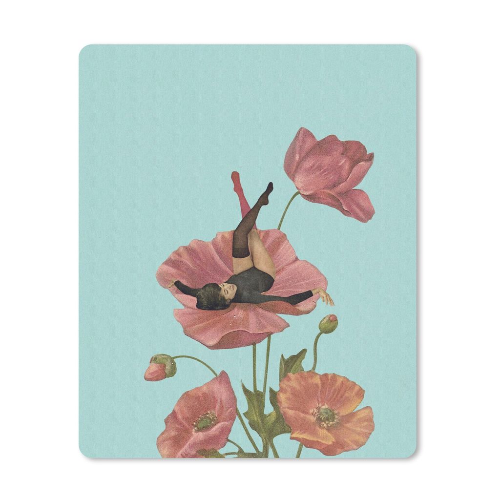 MuchoWow Mauspad Mousepad Träume - Vintage - Frauen 19x23 cm - Mousepads - Maus Mat - Pad - Mausunterlage - Mauspads - Spielen