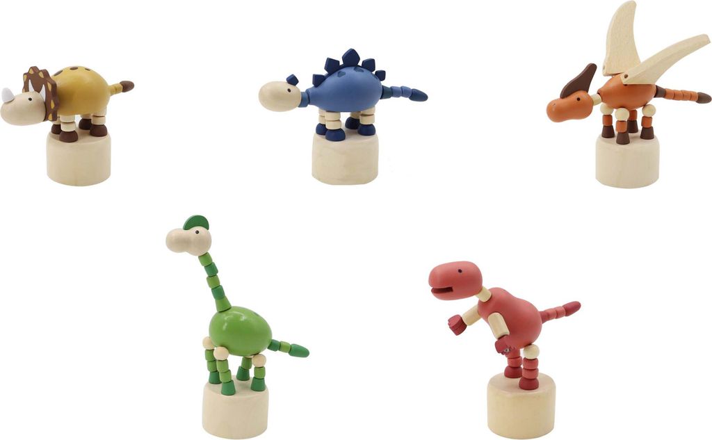 Quetschbarer Dinosaurier aus Holz