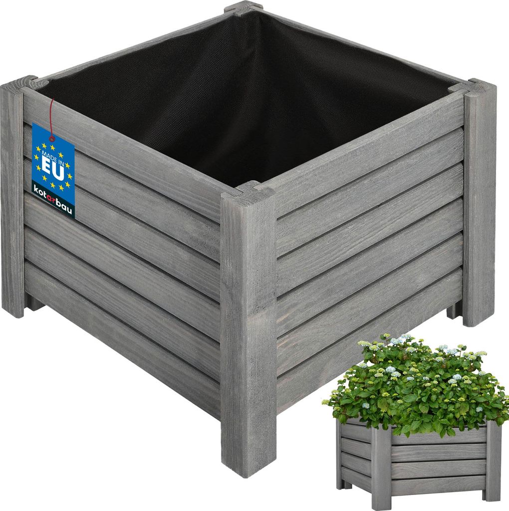 KOTARBAU® Donica Skrzynka Drewniana na Nóżkach 38 x 38 x 30 Zdjęcie produktu 