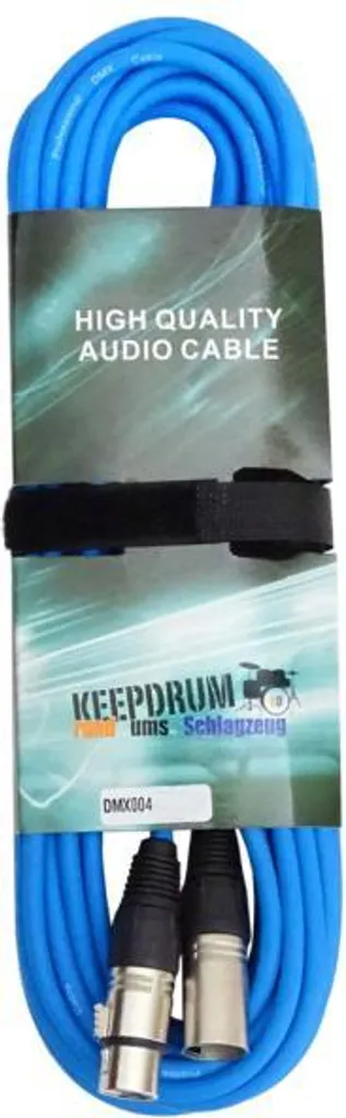 Cavo DMX 10m XLR keepdrum Rosso/Blu - Offerta Set 2 Pezzi - 4