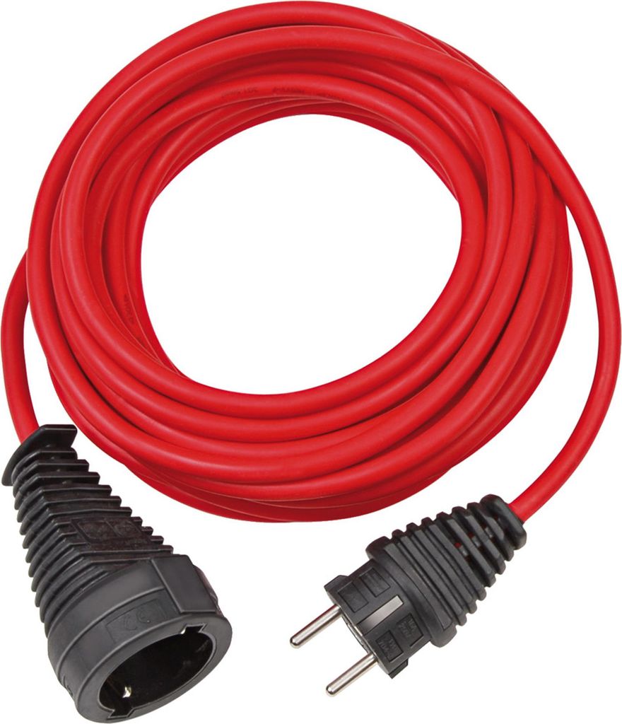 Prolunga in PVC Brennenstuhl da 10 metri, rossa, francese Immagine del prodotto 