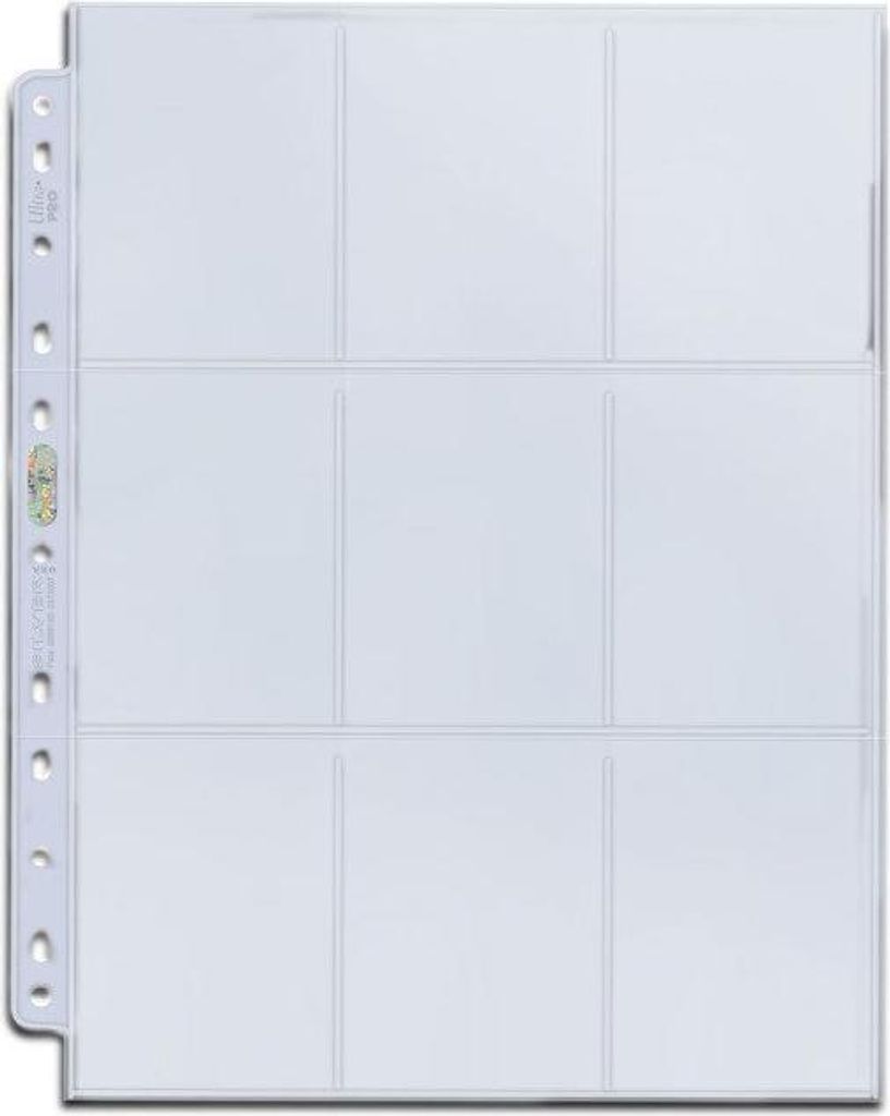 Ultra Pro: Silver Series 9-Pocket 11-Hole Pages (50)
