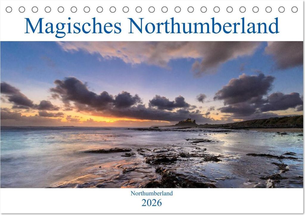 Magisches Northumberland (Tischkalender 2026 DIN A5 quer), CALVENDO Monatskalender