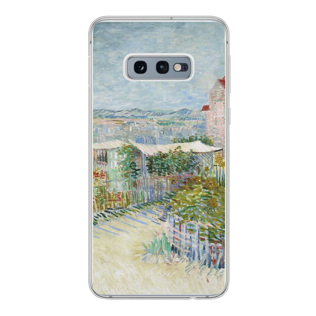 MuchoWow Handyhülle Schutzhülle Hülle für Samsung Galaxy S10e Montmartre: hinter der Mühle von Galette - Vincent van Gogh Silikon Softcase H...