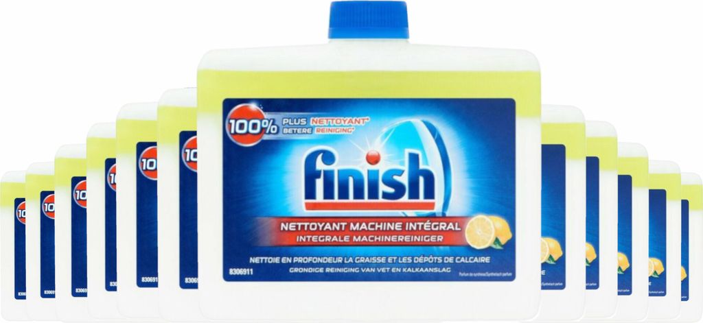 Finish - Zitrone Spülmaschinenreiniger - 12 x 250 ml Produktbild 