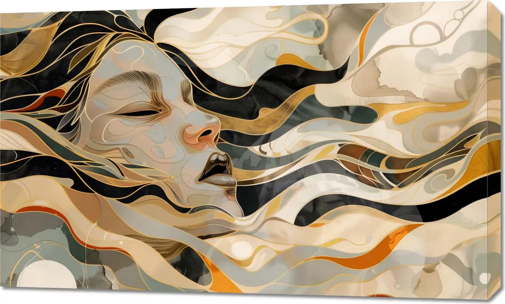 Tableau Moderne Image 100 x 60 cm Profondeur pour Décoration de Salon