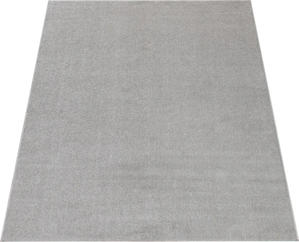 Tapis rectangulaire moderne argenté 160x220 cm pour sol de séjour