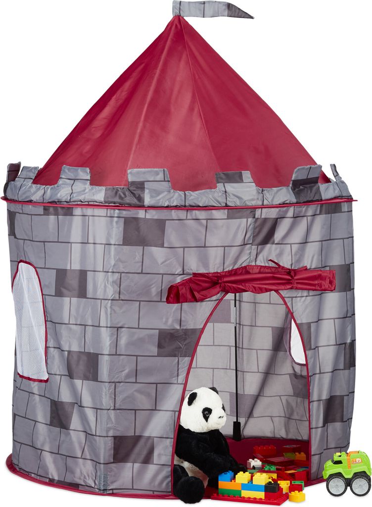 relaxdays Spielzelt Ritterburg für Jungs