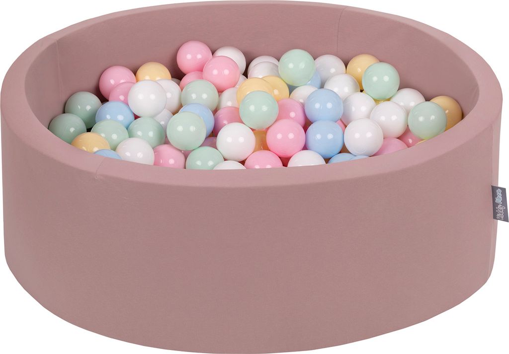 KiddyMoon rund bällebad bällepool 90x30cm/200 bälle ? 7cm Produktbild 