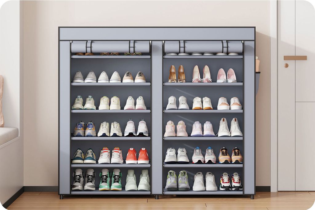 Massido MS-805 Textil-Schuhschrank Graphit