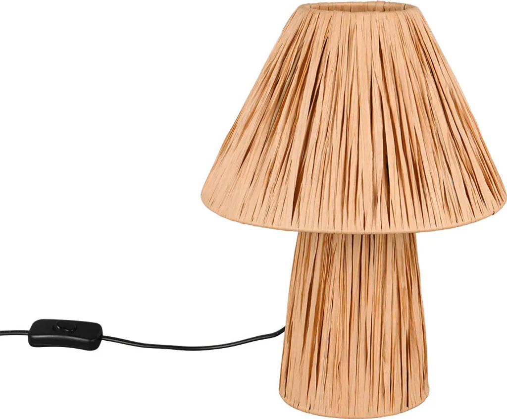 Offerta Lampada da Tavolo 31 cm Carta Marrone Naturale | Prezzo Promo
