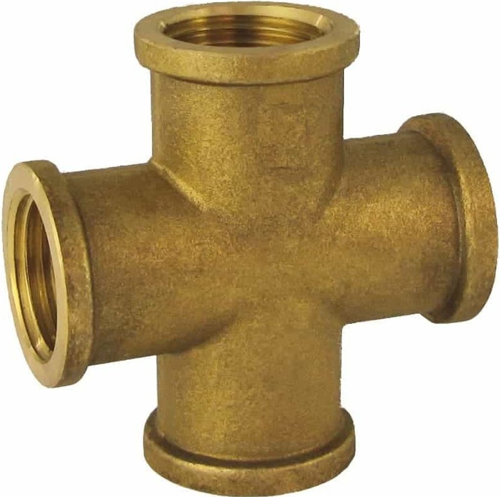 Gewindefitting Messing Kreuzstück 2" IG