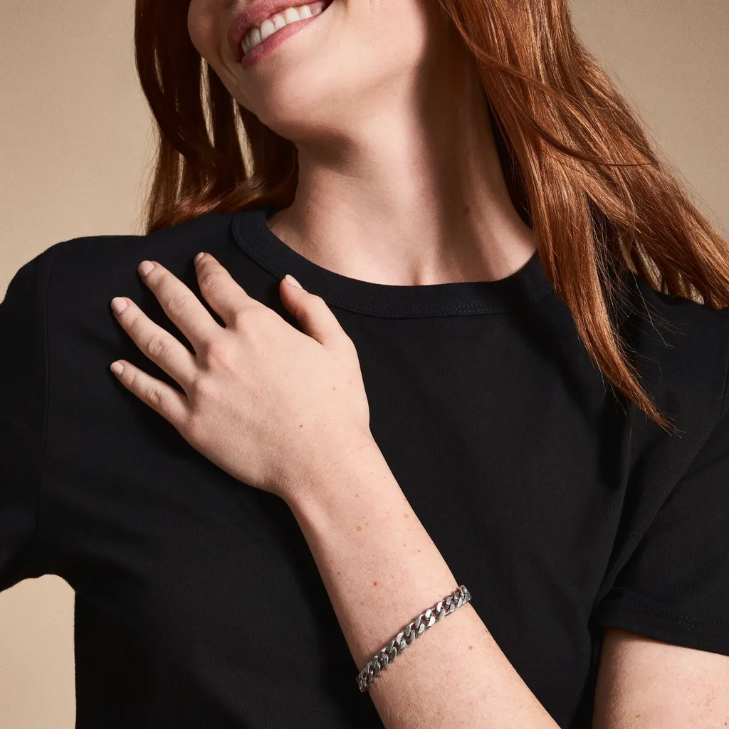 OFFERTA Fossil Harlow Linear Bracelet | Argento Acciaio Uomo - 6