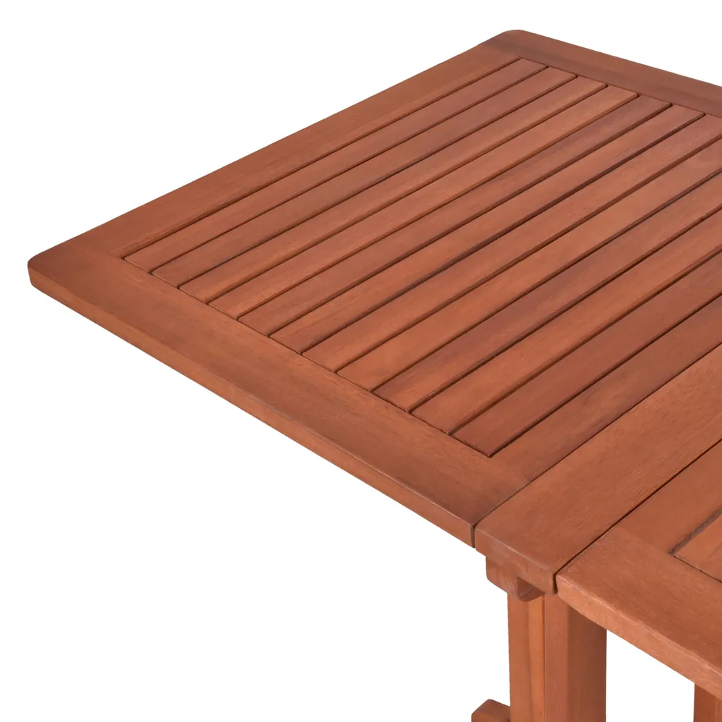 Table de balcon pliable Baltimore en eucalyptus résistant aux intempéries - 4
