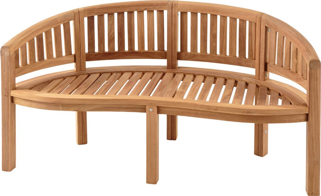 Massive Gartenbank EMPIRE TEAK 150cm natur Teakholz Produktbild 11