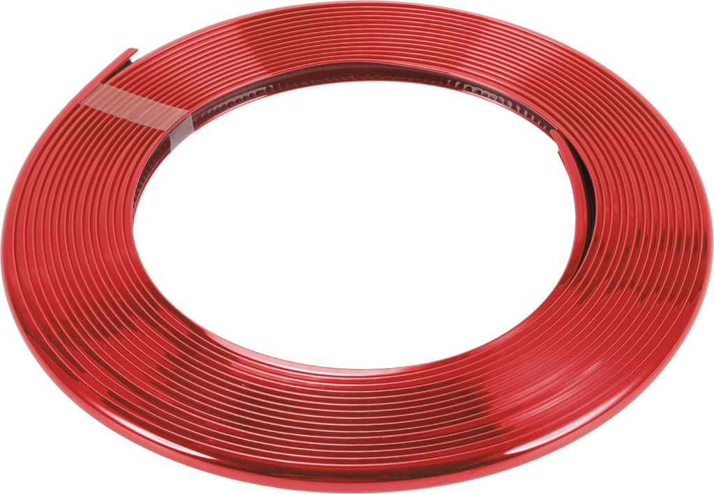 Universelle Autotürkantenschützer C-Typ Türkörperstoßfänger-Schutz, 26,25ft 8m, Anti-Kratz-Kollision, PVC, Chrom Rot