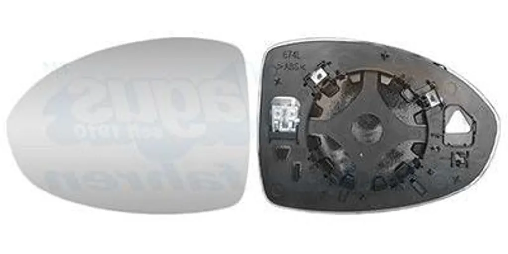 Rétroviseur Chauffant Convexe FIAT 500e VAN WEZEL 1648837 Gauche Premium