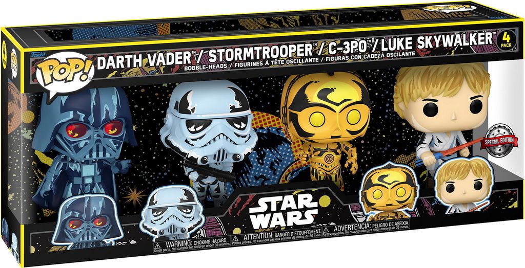 POP Pack 4 Figuren Star Wars Exklusiv