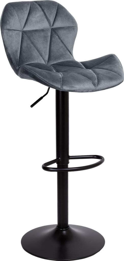 Sevilla verstellbarer Hocker, grau, Velvet BL