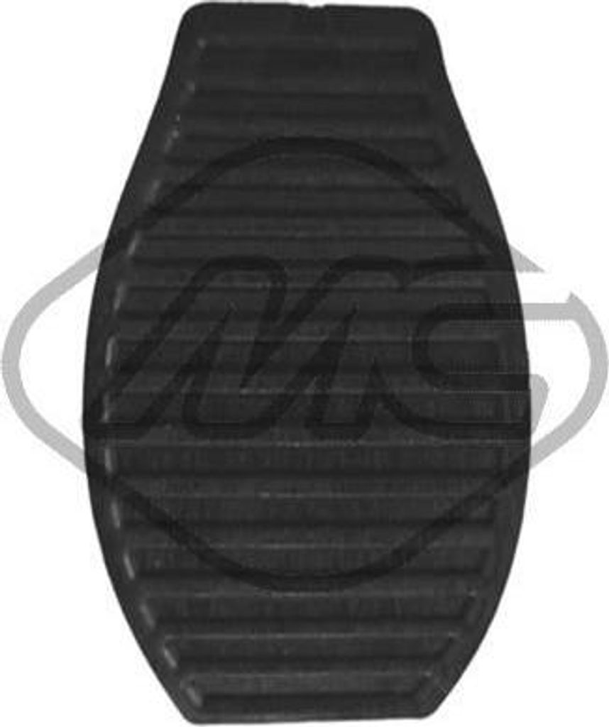 Metalcaucho 41820 Pedalgummi, Kupplungspedal OE 450436 kompatibel mit Qubo, Grande Punto, Fiorino, Nemo