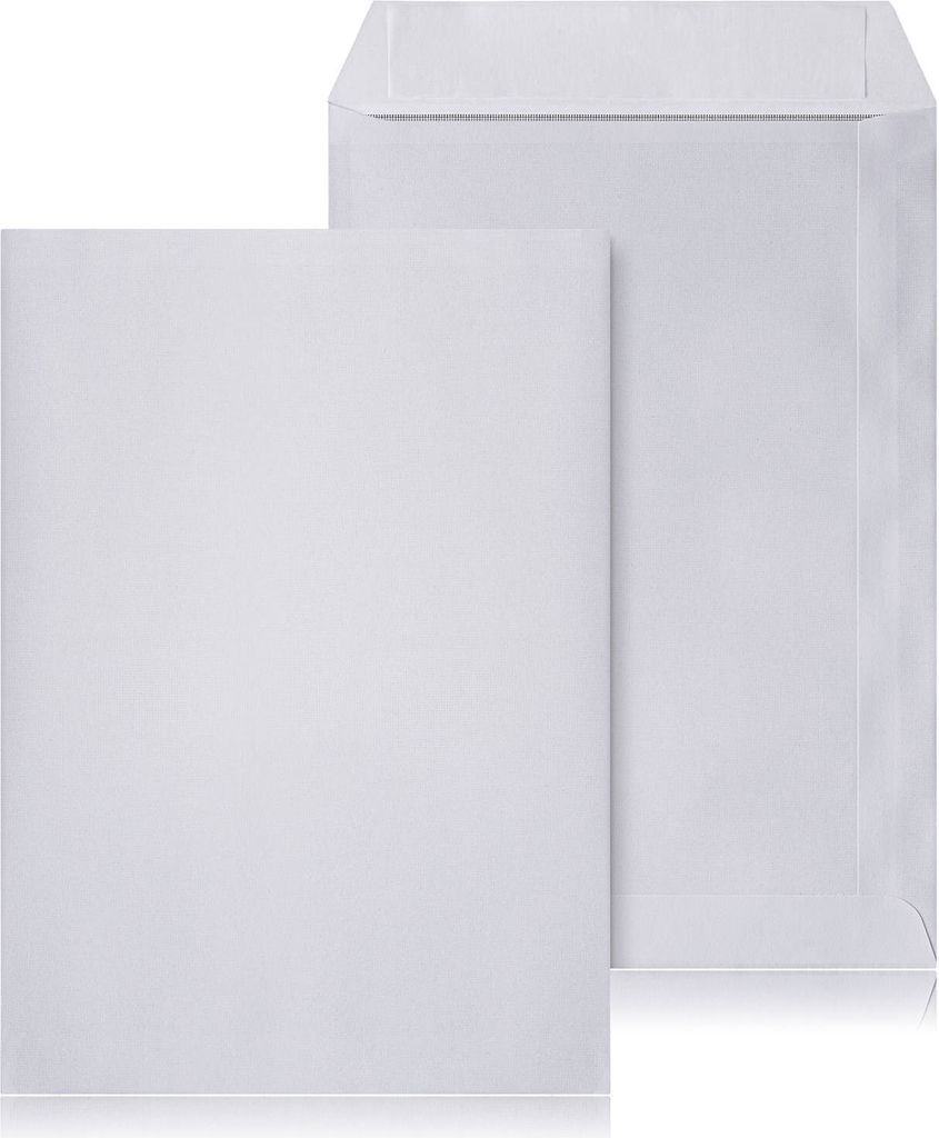 LOGIC PACK Briefumschläge DIN B5 Selbstklebend Kuvert Weiß 176x250mm 100 Stück
